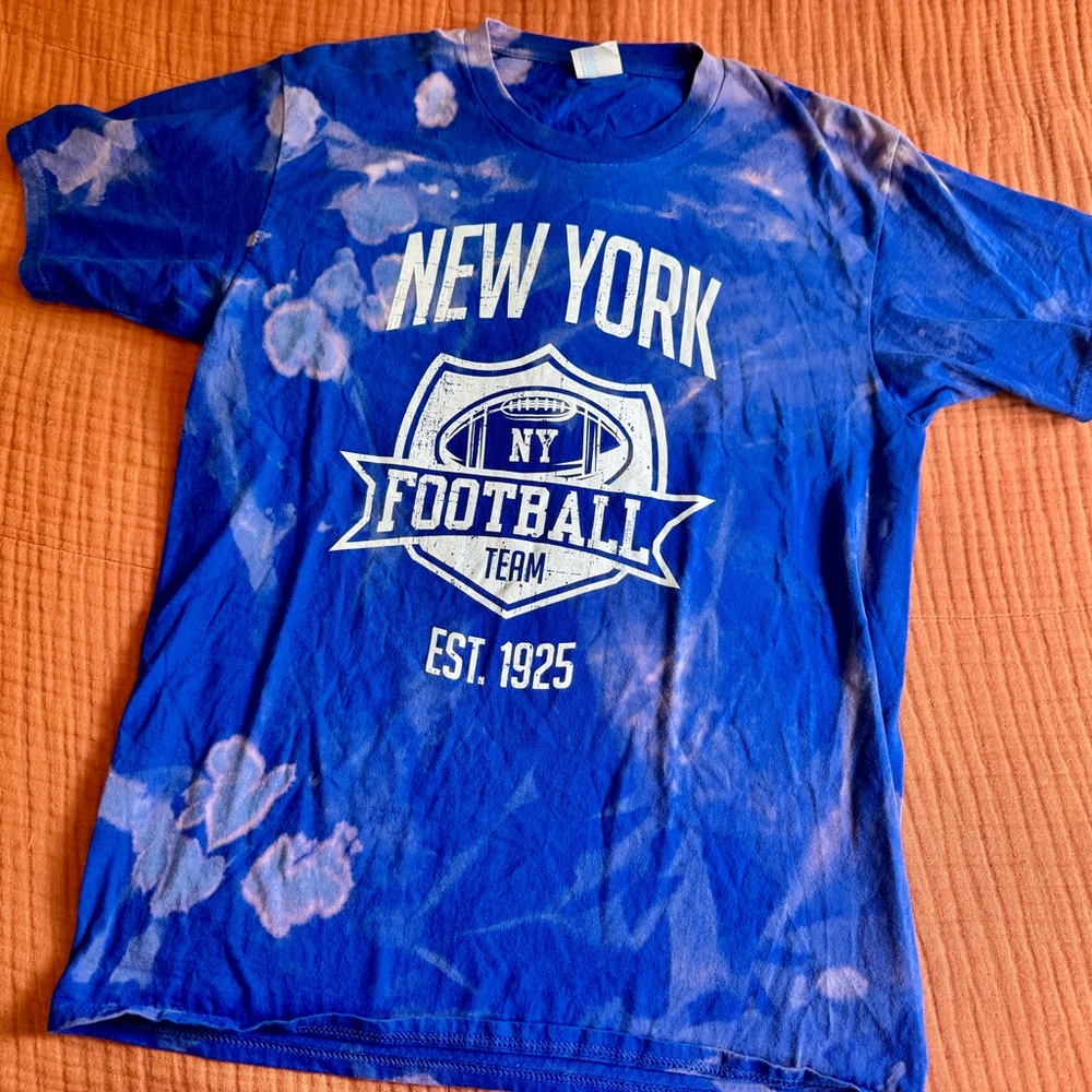 Blue New York Football Team T-Shirt